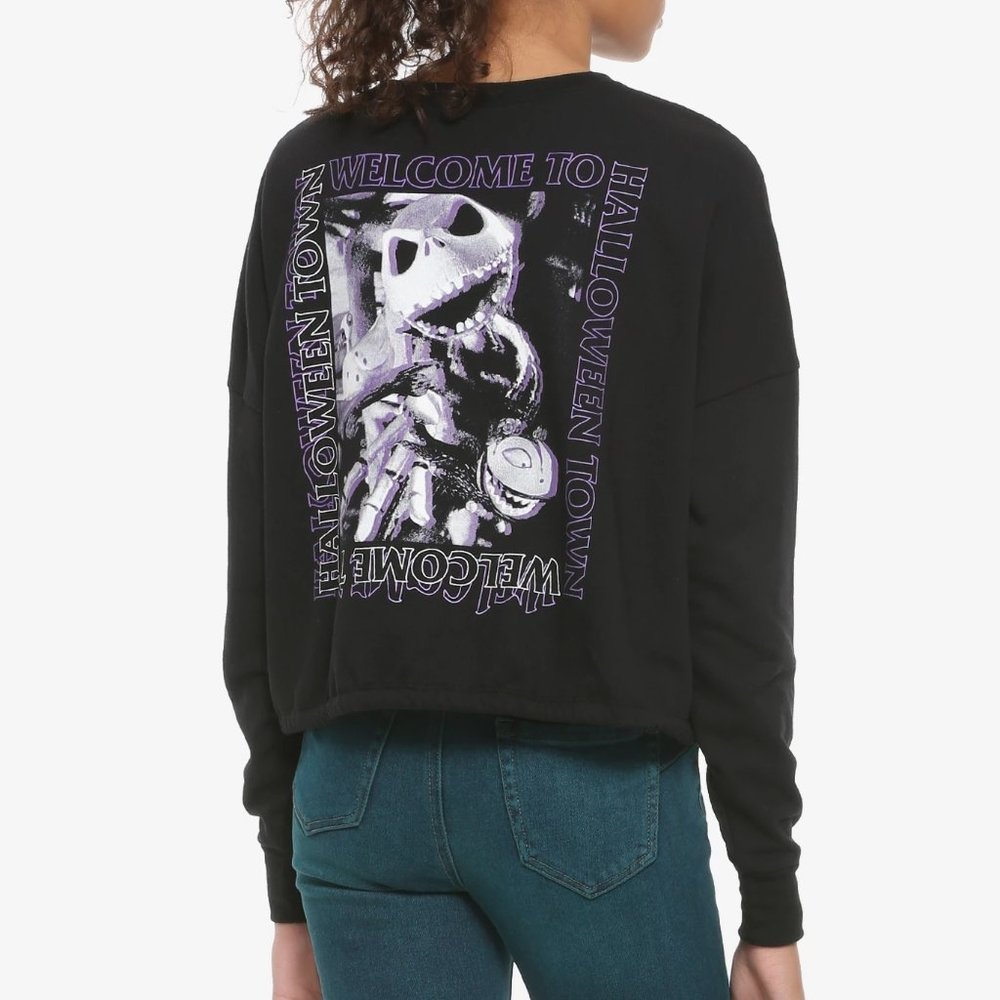 Nightmare Before Christmas Size Large XL Jack Skellington Long Sleeve Shirt Top
